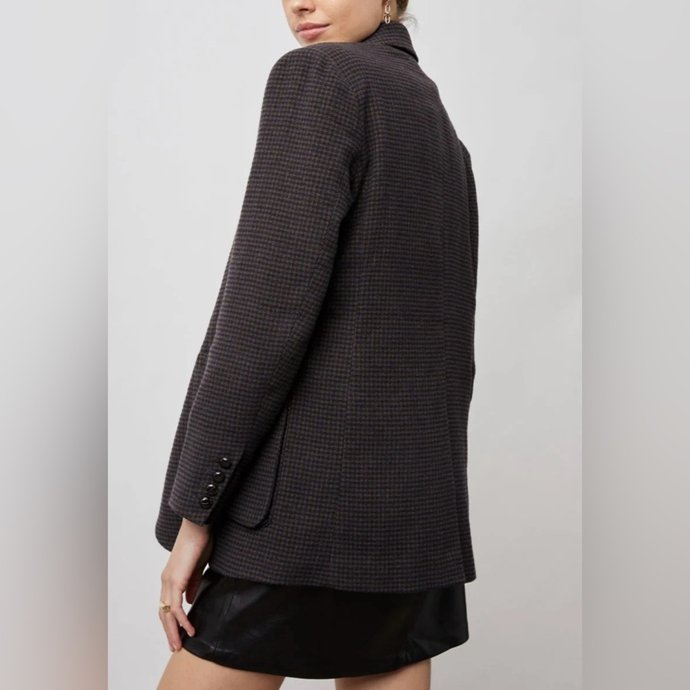 NWT Rails Windsor Blazer Midnight Brown Mini Chec… - image 10